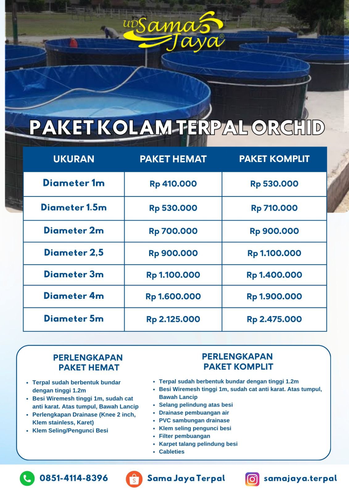 Paket Kolam Bulat Orcid